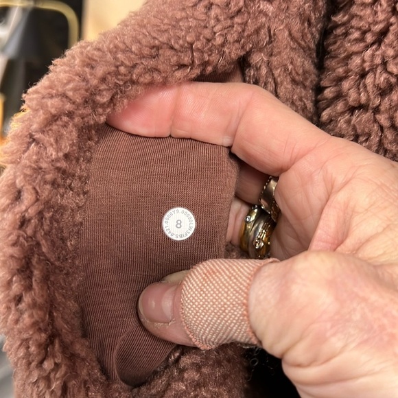 Lululemon Warmth Restore Long Sleeve Turtleneck Pullover Size 8 in Smokey Topaz - Picture 9 of 14